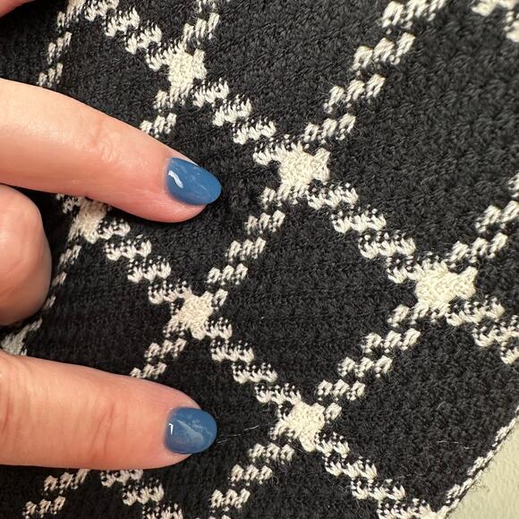 Vintage Talbots Tweed Wool Blazer Jacket Plaid Check Black Women's 22WP Petite - Picture 12 of 13